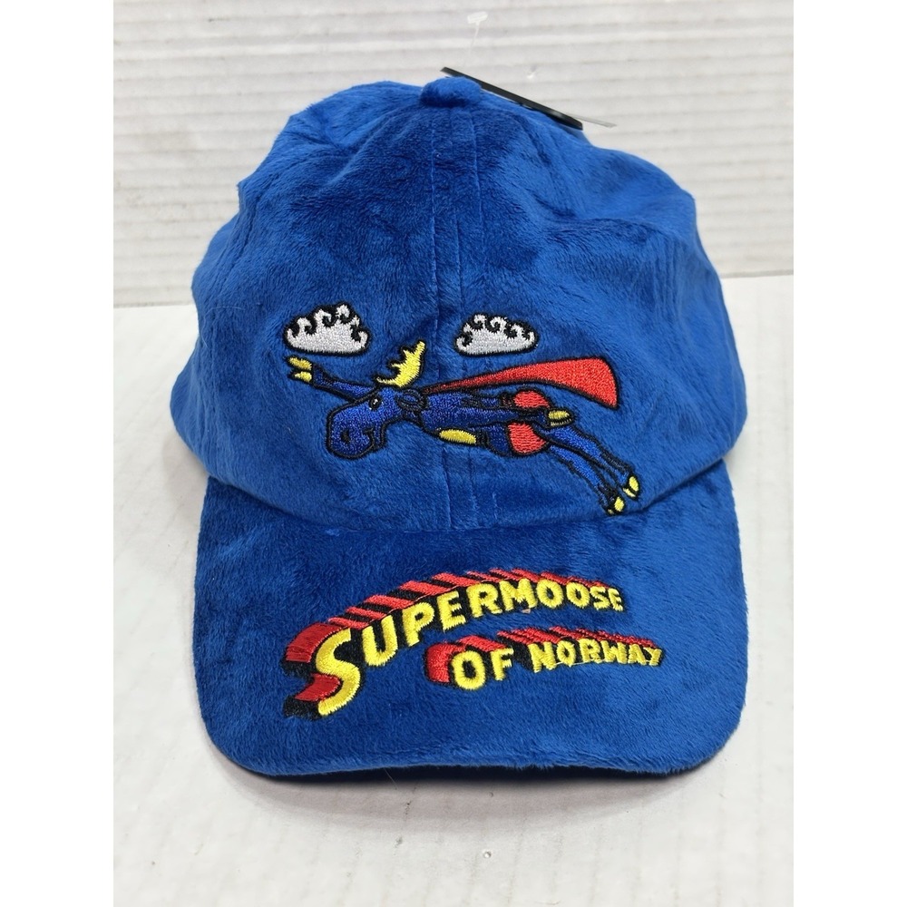 ROKK Norway Supermoose Plush Hat Strapback Novelty‎ Souvenir Cap NWT Youth RARE